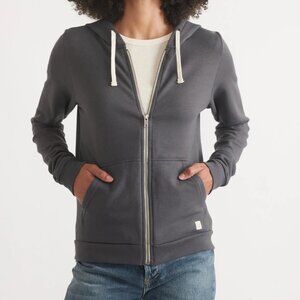 Marine Layer Afternoon Full-Zip Hoodie | Size S | Slouchy Fit | Asphalt Grey